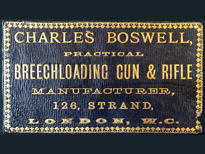 Gun Case Labels: Charles Boswell