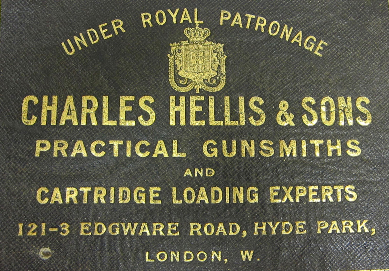 An old Charles Hellis & Sons paper case 12 gauge shotgun cartridge