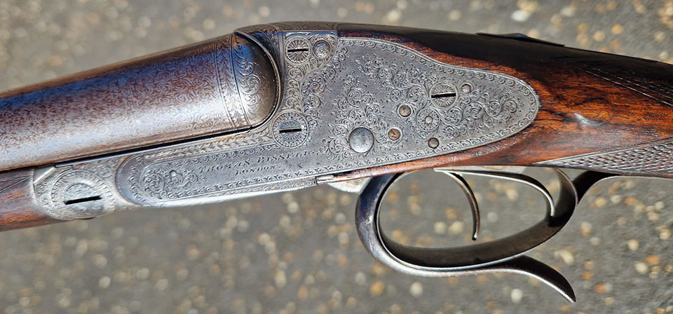 Thomas Bissell. London. This is the famous 'Vertical-Bolt' action Bissell made for Rigby.