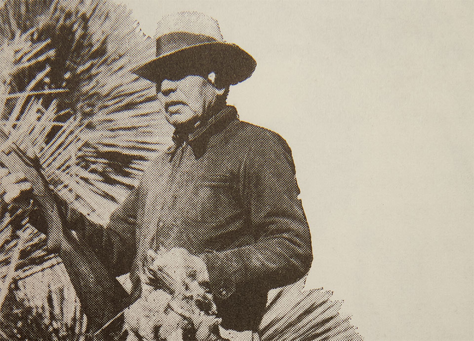 Major Charles Askins and a feast of Scaled quail, courtesy of his Belgium built Superposed. A backdrop of Soaptree Yucca, photographed somewhere in the desert areas of Texas or New Mexico.