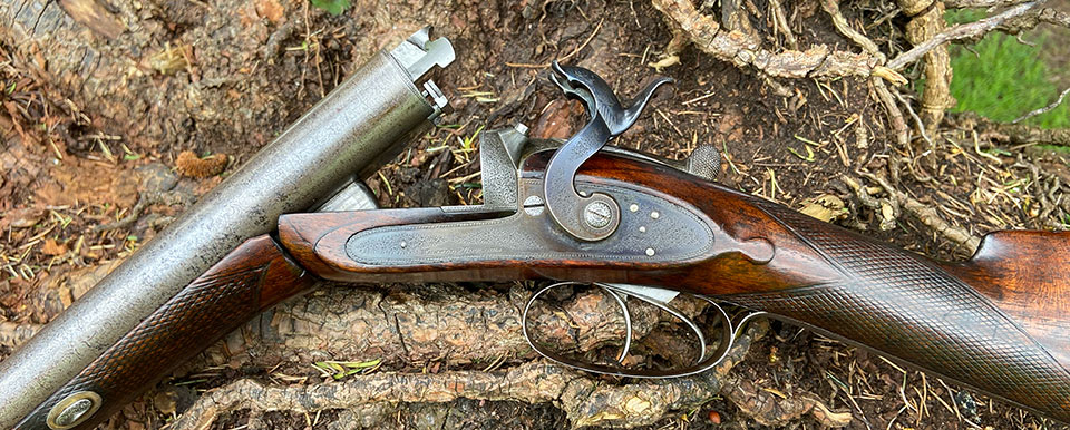 Westley Richards pinfire converted to centre-fire.